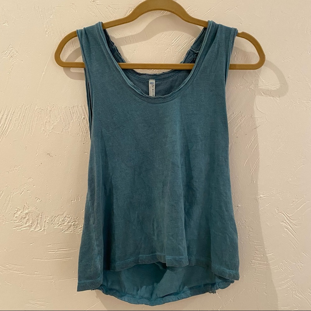 FP Movement Yoga Tank Top | Turquoise | Size Small |